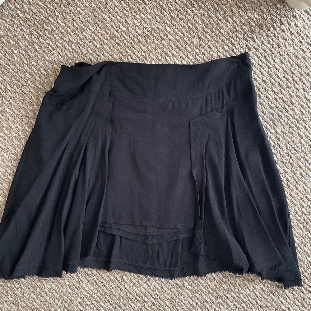 Free People black mini skirt